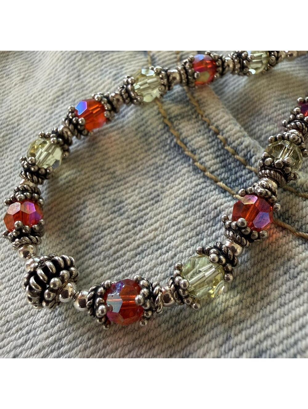 Vintage Crystal Beaded Bracelet